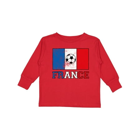 

Inktastic French Soccer Gift Toddler Boy or Toddler Girl Long Sleeve T-Shirt