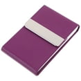 thumbnail image 1 of MasteelfCA Business Card Holder Metal Business Card Pocket Leather Card Case Business Card Case, 1 of 7