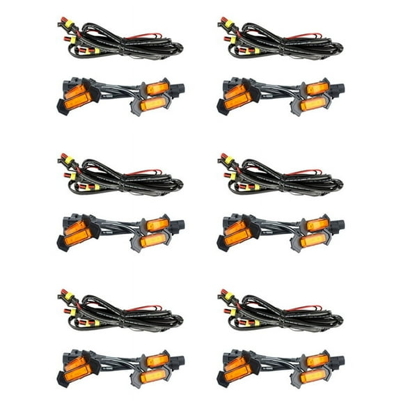 For 2016 -2020 Front Grille Lighting LED Grille Lights Kit 24 PCS( Shell Yellow Light)