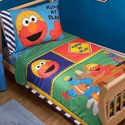 Sesame Street Elmo Construction 4pc Toddler Bedding Set