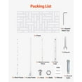 thumbnail image 5 of Metal Privacy Screen 47" x 76" Outdoor Privacy Screens  Panels for Patio White, 5 of 10