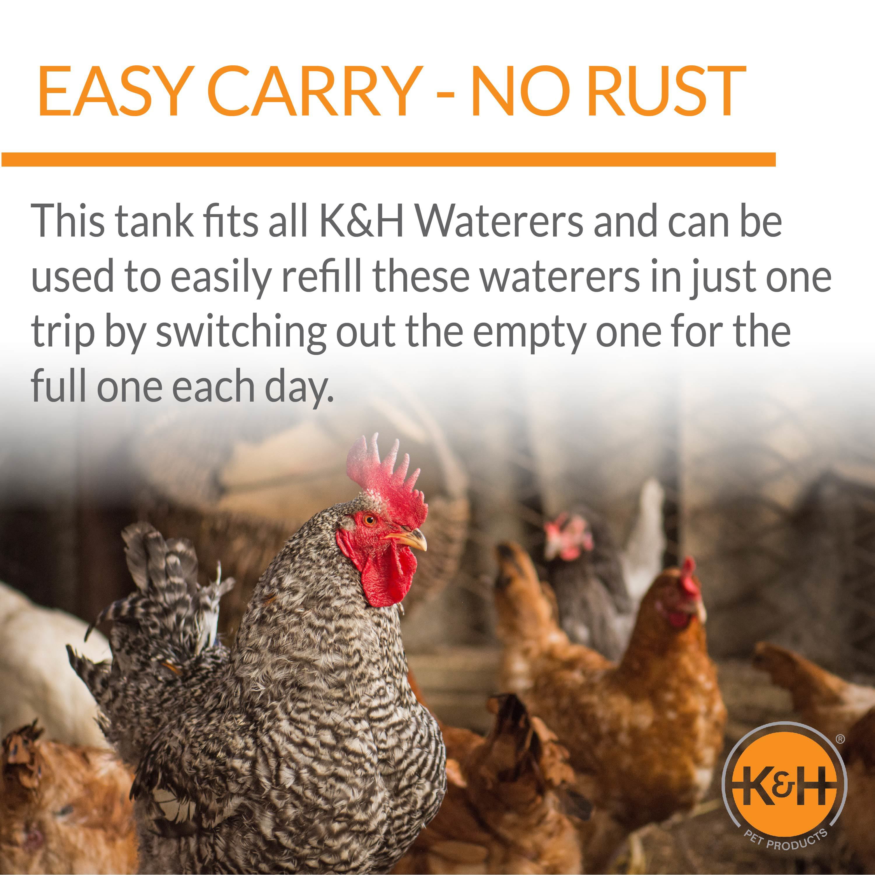 K&H PET PRODUCTS Thermo-Duck Waterer Heated & Unheated No Splash No Mess No Mud Design 