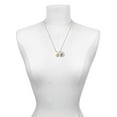 thumbnail image 3 of Delight Jewelry Goldtone Disc 1/2'' Initial - j - Silvertone Script Initial Disc - F - Charm Necklace, 20"+3", 3 of 4
