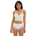 thumbnail image 4 of DARING DIVA Women's Comfortable Briefs Lace Mid-Waisted Underwear Panties White XXL, 4 of 6
