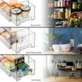 Sorbus Fridge Drawers Clear Plastic Pull Out Refrigerator Organizer