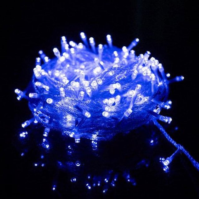 ZOELNIC - Guirnalda de luces LED para interiores (200 LED, 19 m), color azul, 8 modos, impermeable, ideal para exteriores, Navidad, bodas, fiestas y dormitorios.
