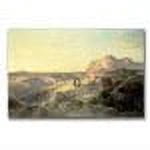 Trademark Fine Art "Red Rock Trail, South Utah" Canvas Wall Art by Thomas Moran