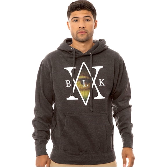 Black Scale Mens The Mona's Traditional Hoodie Sweatshirt, Grey, Medium