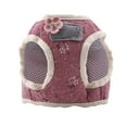 thumbnail image 3 of Cotton Blend Breathable Pet Cat Dog Vest Chest Strap with Pulling Rope(Red, M), 3 of 9