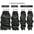 thumbnail image 3 of Phocas Clip in Hair Extensions Black Long Wavy Natural Good Connectivity for Women(23inch,4pcs), 3 of 6