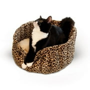 K&H Pet Products Lazy Cup Pet Bed Small Leopard 16"