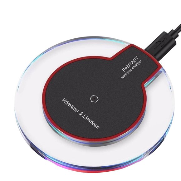 Universal Round Wireless Charger Replacement for iPhone X Phone Qi Wireless Charging Base