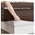 thumbnail image 4 of KriKac Queen Sheet Set - 4 Piece Bed Sheets for Queen Size Bed, Deep Pocket, Hotel Luxury, Extra Soft, Breathable and Cooling, Chocolate Brown Queen Size Sheets, 4 of 9