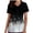 Black01, variant on Scrubs for Women, V Neck Short Sleeve Scrubs Tops Fashion Casual Floral Print Workwear T-shirts Work Uniform with Pockets
