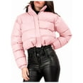 thumbnail image 1 of Veste Matelassée Courte pour Femmes, Manteau d'Extérieur Rose P, 1 of 7