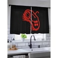 thumbnail image 5 of Game Theme Sheer Curtains 2 Panels Set Red Game Controller Modern Lines Lihgt Filtering Rod Pocket Voile Drape, Semi Sheer Window Curtains for Bedroom Living Room, 52"x54", 5 of 5