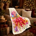 thumbnail image 3 of Overflowing Present Box Candy Design Detailed Visual Pattern Cheerful Graphic Style Art Lovers Expressive Room Motif Warm Flannel Blanket, Housewarming Gift for Bedroom and Living Room Home Decor, 3 of 9