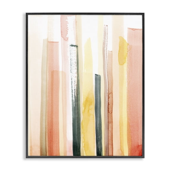 Stupell Industries Southwestern Coral Reach Watercolor Black Framed Giclee Art, 11 x 14, by Grace Popp