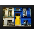thumbnail image 2 of Susan Vizvary Photography 18x13 Black Modern Framed Museum Art Print Titled - Yellow Door with Bikes, 2 of 5