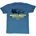thumbnail image 1 of Back To The Future Time In A Car Indigo Heather Adult T-Shirt, 1 of 2
