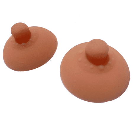 BIMEI 1 Pair Silicone Nipples Cover Self-Suction Pasties Reusable Washable Nipper Stickers Bra Inserts for Women’s Breast Forms #10,Pink,S