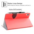 thumbnail image 4 of Labanema 8" Lenovo Tab M8 FHD (2nd Gen) TB-8705F Bluetooth Keyboard Case, PU Leather Folio Stand Protective Case, Cover for 8" Lenovo Tab M8 FHD (2nd Gen) TB-8705F (Red), 4 of 7
