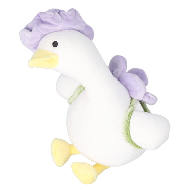 Pato de peluche suave, pato de peluche con forma de flor, pato de peluche, pato de peluche, juguete de peluche con acabado de lujo