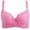 Watermelon Red, variant on Darzheoy Women's Four-breasted Steel Ring Charcoal Thin Bra Sexy Underwear Sexy Bras for Women 36/80