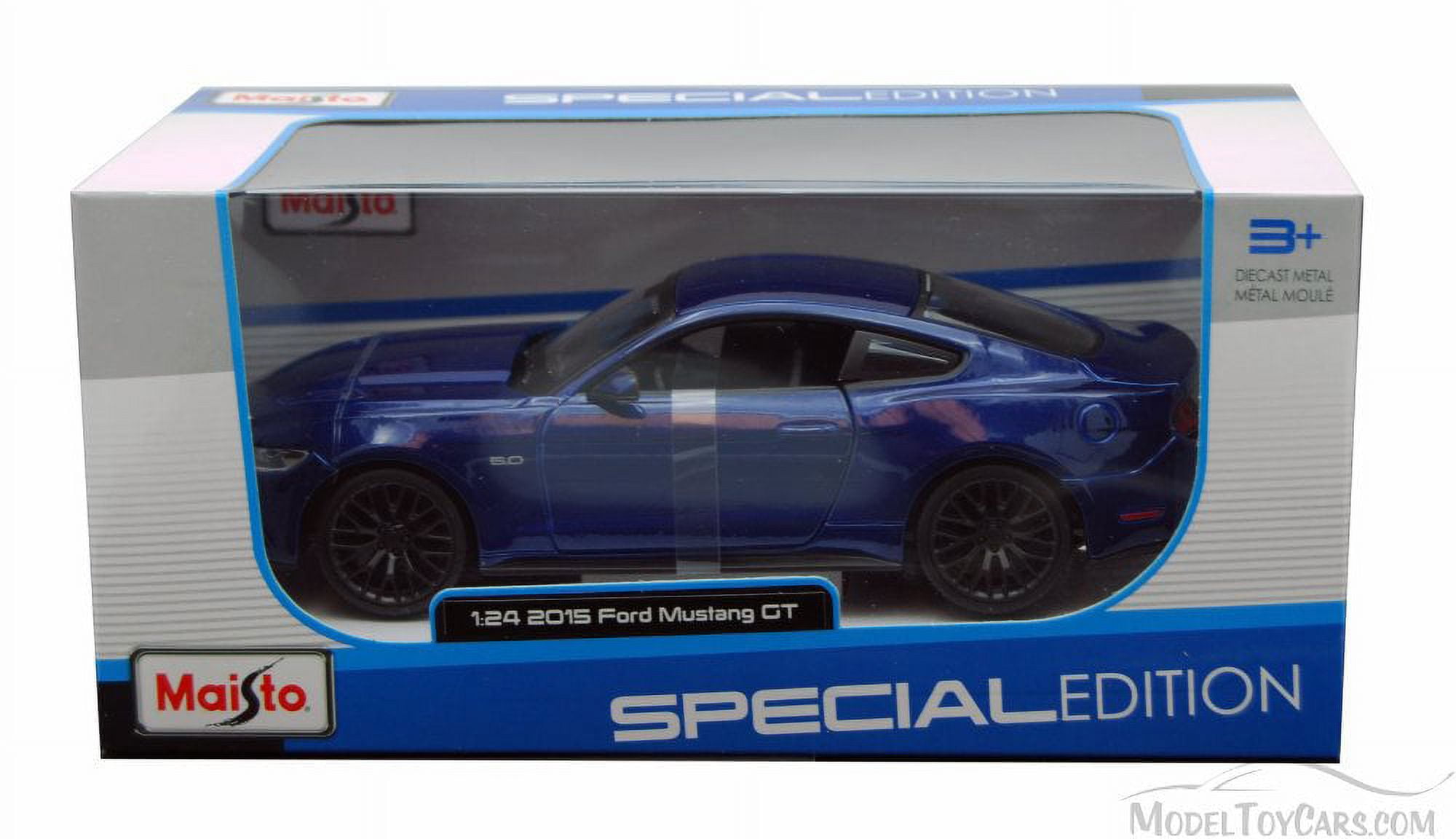 2015 Ford Mustang GT, Blue - Maisto 31508BU - 1/24 scale diecast