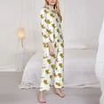 thumbnail image 3 of Fotbe Leopard Print Pattern Long Sleeve Pajama Set for Women,Sleepwear Set,2-piece Loungewear Set,Soft PJs Comfy Nightwear with Pockets -X-Large, 3 of 7