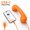 Orange#016, variant on Retro Phone Handset Type C Wired Retro Phone Receiver Plug And Play No Bluetooth Pairing Needed Noise Reduction Audio For Cell Phone Conference Calls,Hot Pink