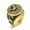 Gold, variant on American Soldier Eagle Stainless Steel Ring Men's Stainless Steel Ring-Silver-9