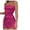 Hot Pink, variant on HBYJLZYG Women's Sleeveless Spaghetti Strap Wrap Dresses Square Neck Ruched Bodycon Party Midi Cami Dresses 2024