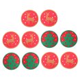 thumbnail image 3 of OULII 10pcs Nonslip Round Cup Mats Felt Assorted Color for New Year Celebrations, 3 of 6
