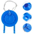 thumbnail image 3 of Toilet Flapper Blue PVC 1Set 4.2x3x1.5 Inch Home Indoor Bathroom Toilet Tank Accessory, 3 of 9