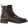 thumbnail image 6 of Sam Edelman Nolynn Chestnut Leather Fashion Buckle Rounded Toe Ankle Booties (Chestnut, 8.5), 6 of 6