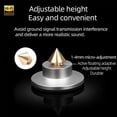 thumbnail image 4 of Speaker Spike Stand Foot Pads 4Pcs Set Aluminum Alloy & Copper Adjustable Shock-Absorbing Feet Pegs, 4 of 5