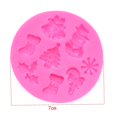 thumbnail image 2 of 1pc elementos de Navidad molde de Fondant molde de silicona para dulces molde de Chocolate para pudín gelatina, 2 of 4