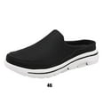 thumbnail image 4 of 1 Paire de Sandales pour Femmes Style Décontracté Portable en Maille Respirante Design Simple Noir Blanc Taille 46, 4 of 8