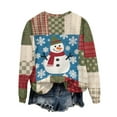 thumbnail image 4 of Merry Christmas Sweatshirts Women's Fleece Crewneck Sweaters Fashion Christmas Printed Long Sleeve Blouses Casual Loose Shirts Xmas Holiday Pullover Tops, 4 of 9