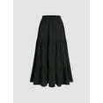 thumbnail image 2 of Tiered Maxi Skirt with Elastic Waist, 2 of 8
