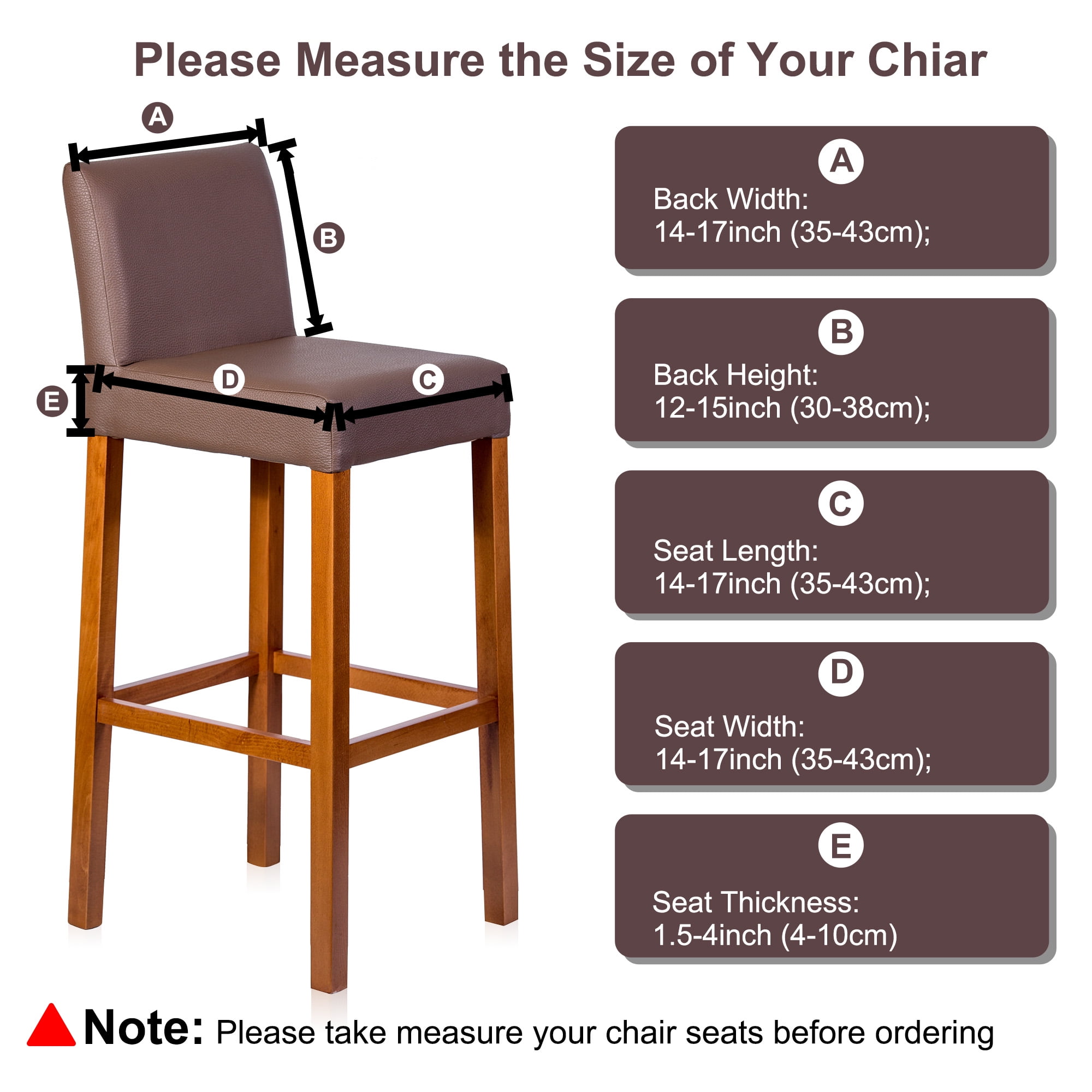Unique Bargains Bar Stool Covers Counter Height Side Chair Slipcover Snow White 4 Pcs