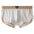 thumbnail image 4 of BELTNOV Men's Loose Cotton Breathable Split Side Boxer Shorts 2PC Multicolor, 4 of 6