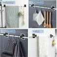 thumbnail image 5 of No Drill Curtain Rod Brackets - Set of 8, Self Adhesive Curtain Rod Holder Hooks, Nail Free Curtain Rod Hooks for Bathroom Kitchen Home Hotel, 5 of 5