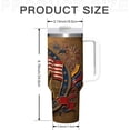 thumbnail image 6 of USA 250th Anniversary Tumbler with Handle, Statue of Liberty and Liberty Bell Design, 1776-2026, Stainless Steel Tumbler with Lid, 6 of 6