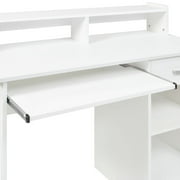 Ktaxon Computer Desk Home Office Workstation Laptop Table Drawer Shelf Furniture White
