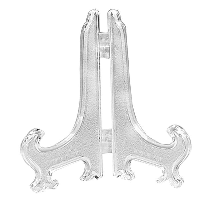 5 Clear Plastic Easels Or Plate Holders Pkg Of 12 Easels To