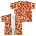 thumbnail image 1 of Pizza Dining Jacket (Front - Back Print) - Youth Short Sleeve Shirt - Small, 1 of 2