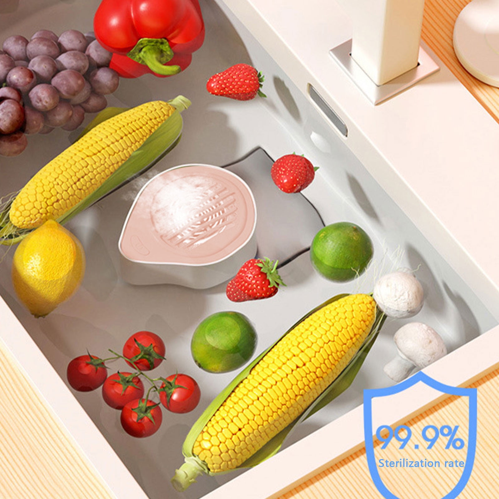 Dengmore Fruit Vegetable Wash Machine Smart Home Gadgets That Deeply Clean Fresh Produce and Easy to Clean Fruit and Veggies Washer USB Rechargeable Home Gad