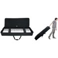 thumbnail image 1 of Rockville Rolling Bag 76 Key Keyboard Case w/Wheels+Trolley Handle+Large Pocket V2, 1 of 4